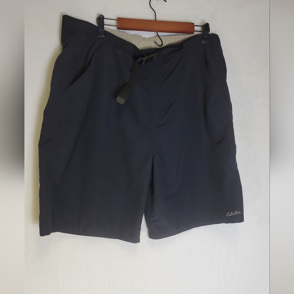 Cabelas Guidewear Cargo Shorts Mens XL Chino Outdoors Dark Blue